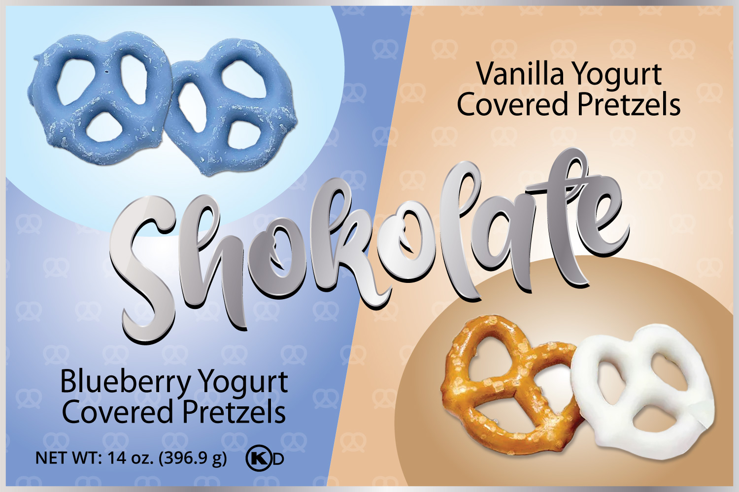 Blueberry Yogurt/Vanilla Yogurt Pretzels